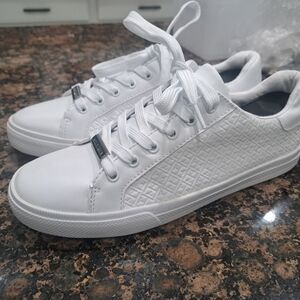 Tommy Hilfiger White Athletic Shoes